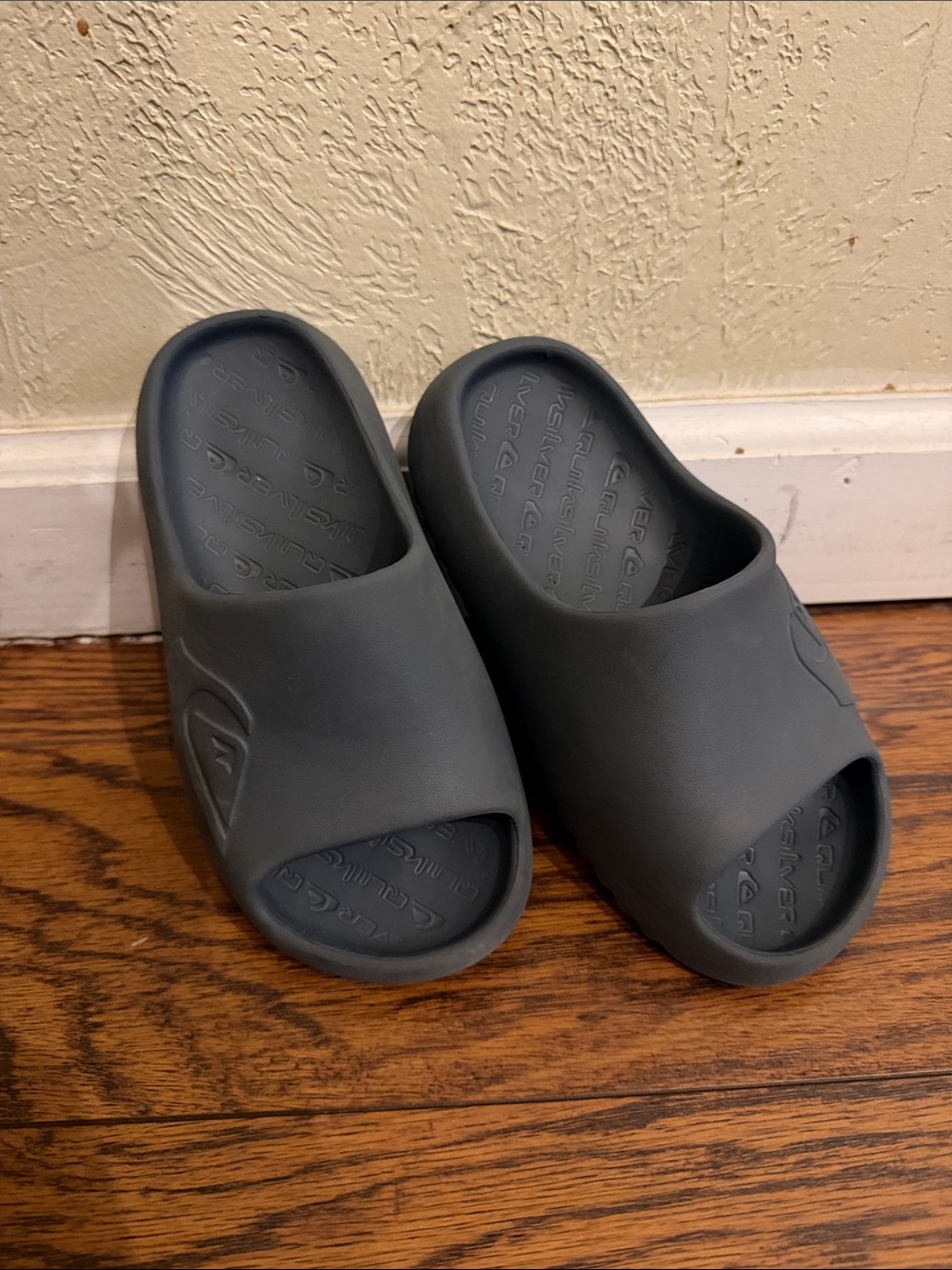 Quiksilver Kids Dark Gray Slide Sandals